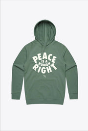 Peace is a Human Right Hoodie - Sage