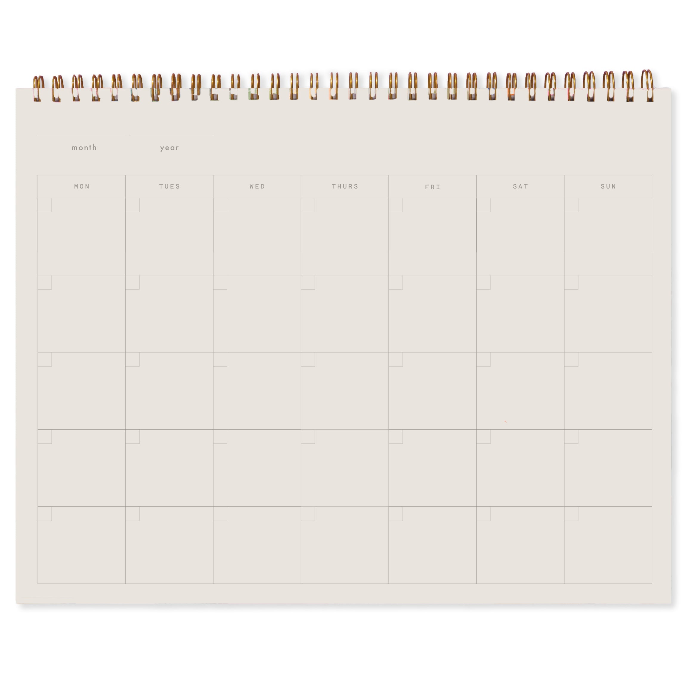 Blackbird Undated Monthly Planner Sketchbook