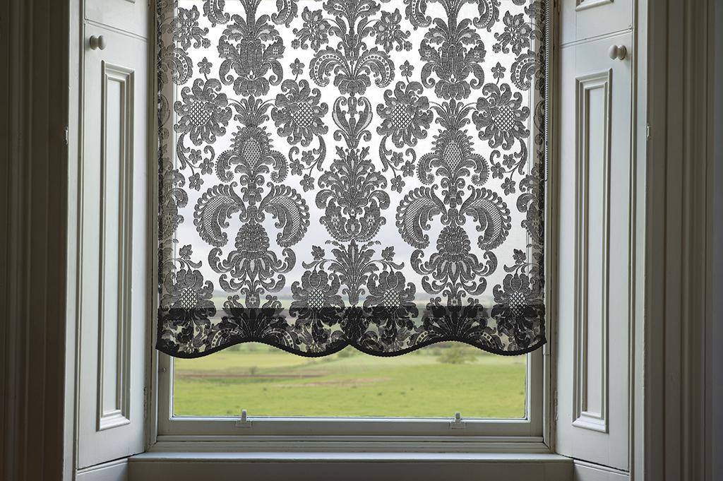 Custom Roller Shades ~ The Edward ~ Black
