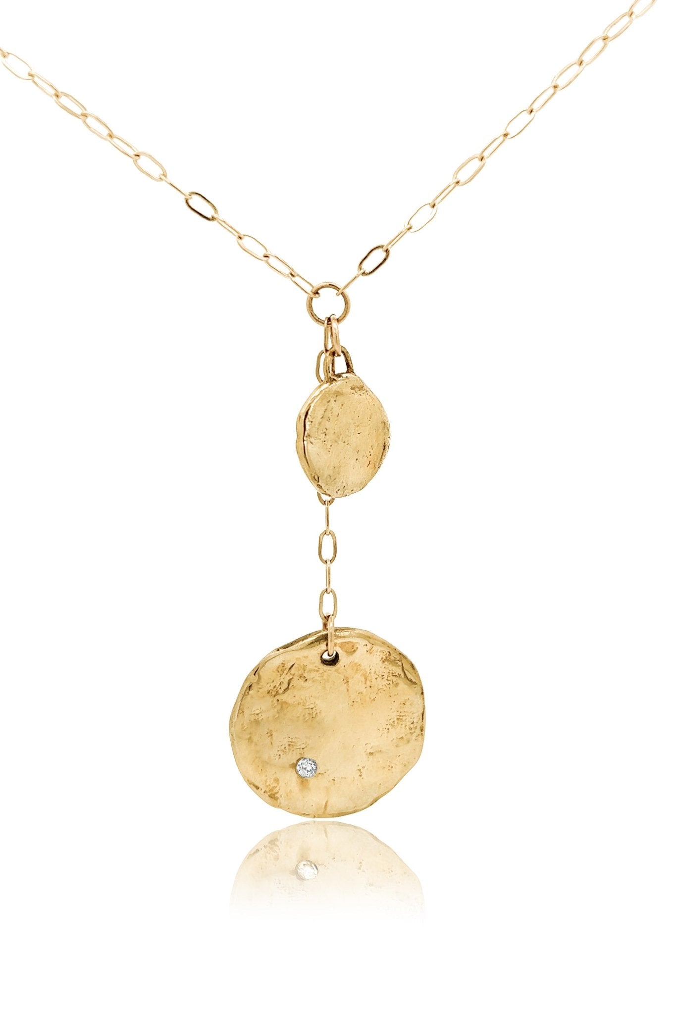 Andromeda Gold Lariat Necklace