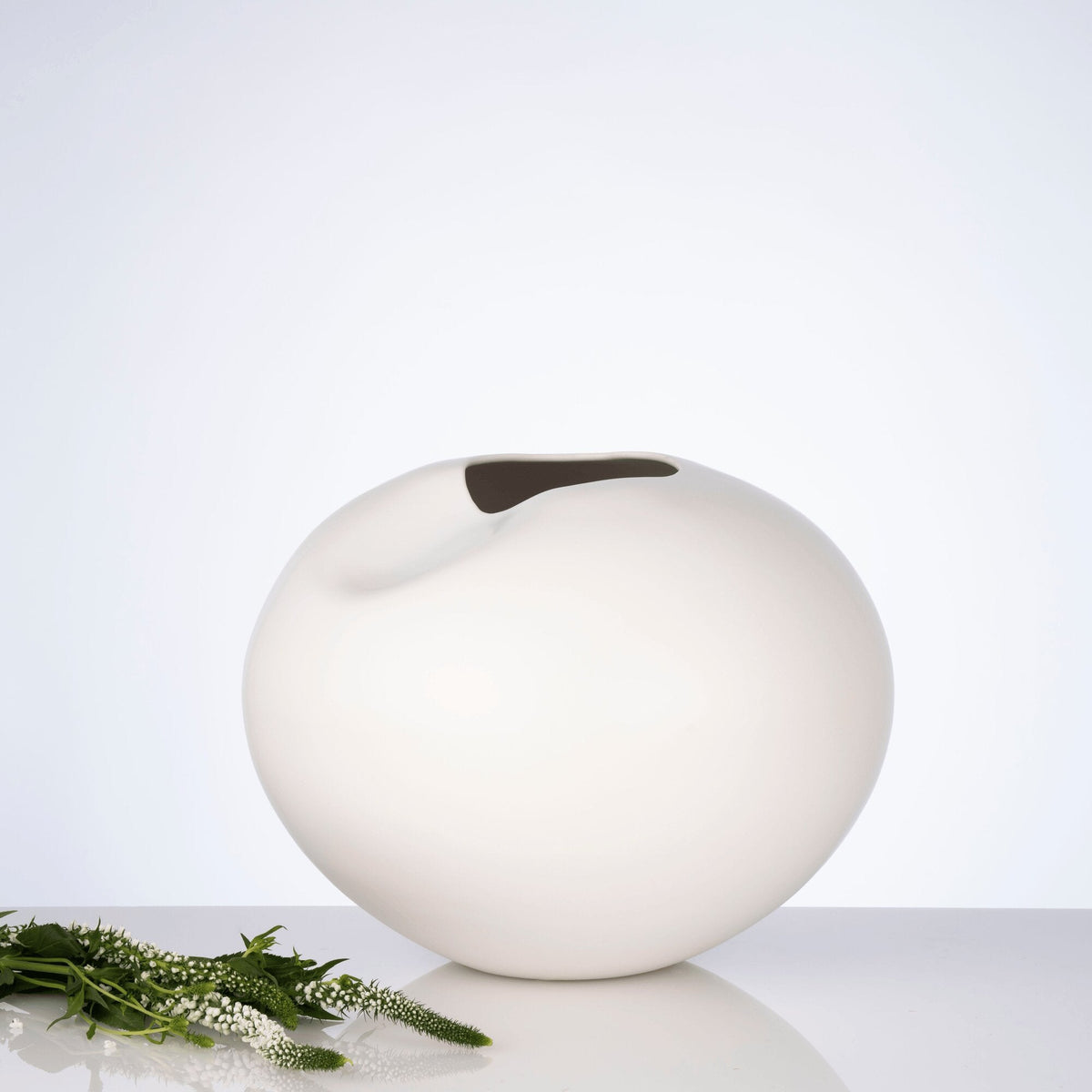 Milan White Sculptural Vase