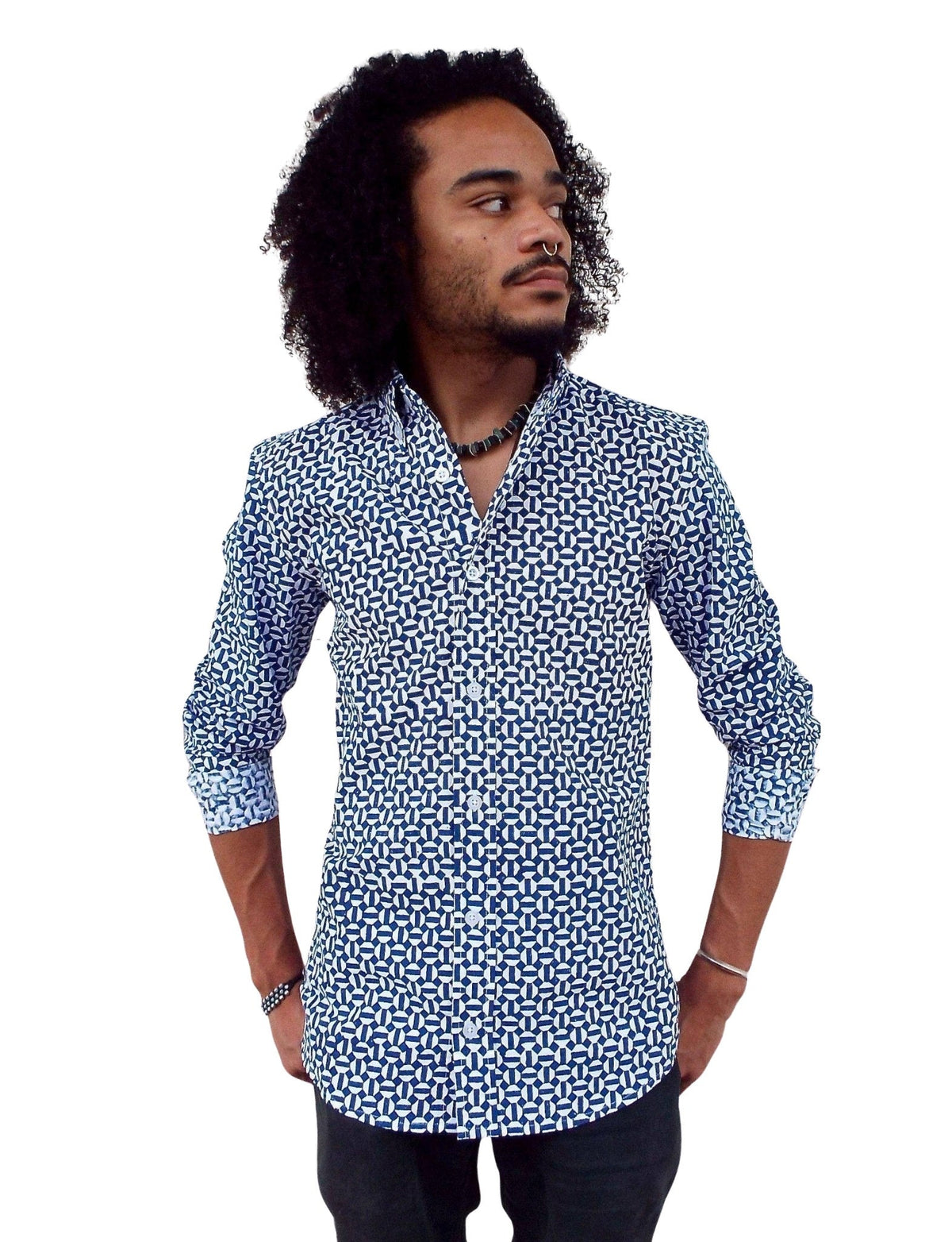 Hex Flex Organic Cotton Men's Button Down Shirt