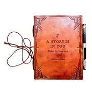 "If A Story" Handmade Leather Journal
