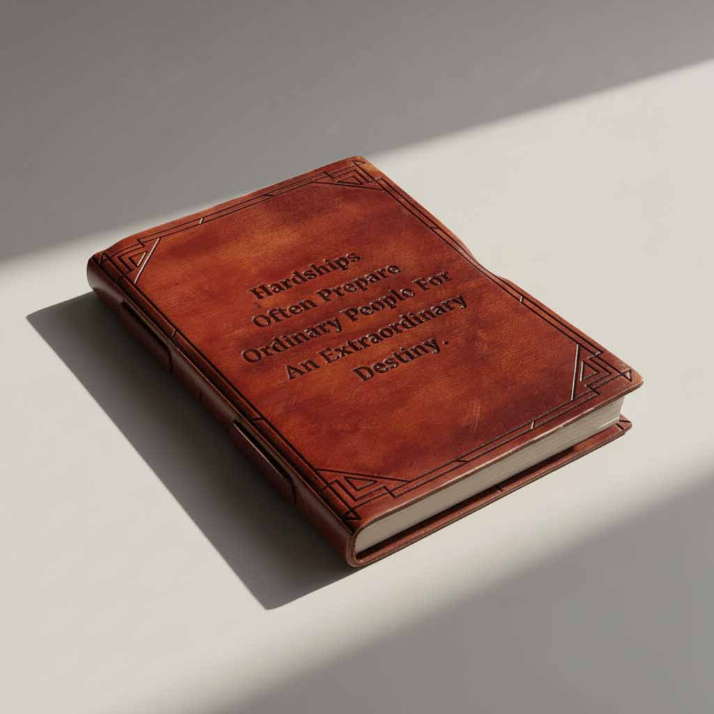 C.S. Lewis Quote Leather Journal