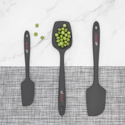 3 Piece Silicone Spatula Set - Grey