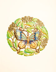 Painted 3D Magnificent Monarch