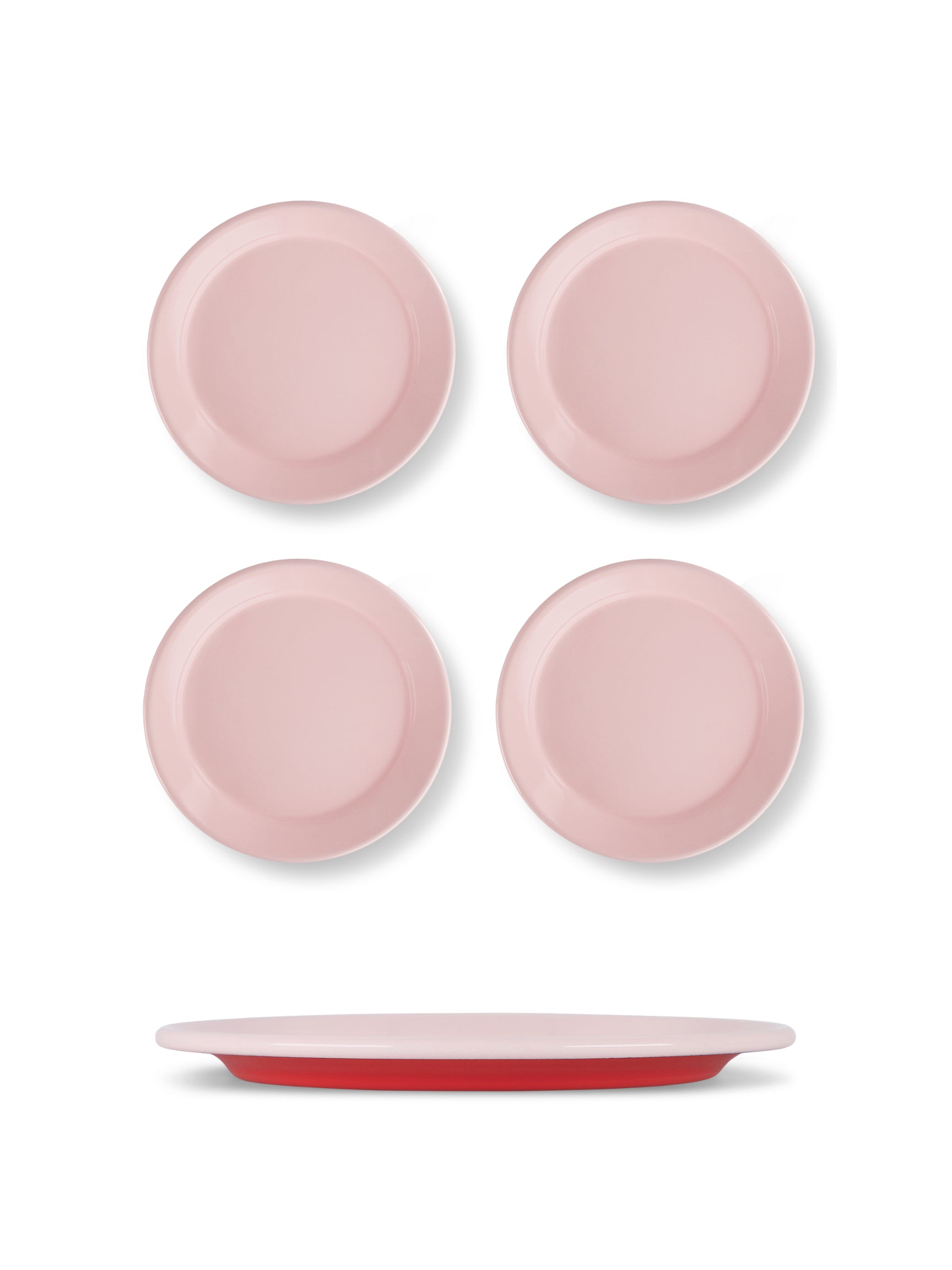 S/4 Enamel Dinner Plate  - Two Tone
