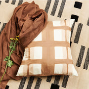 Melo Gold Hand Crafted Shibori Mulberry Silk Pillow