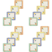 Set of 12 Cocktail Napkin Citrus Burst
