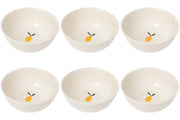 Set of 6 Bowl Petite Motif Lemon