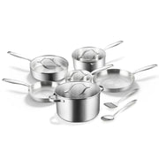 BE | LIVING - Essential Series - 12 pcs Cookware Set - Triply Stainless Steel