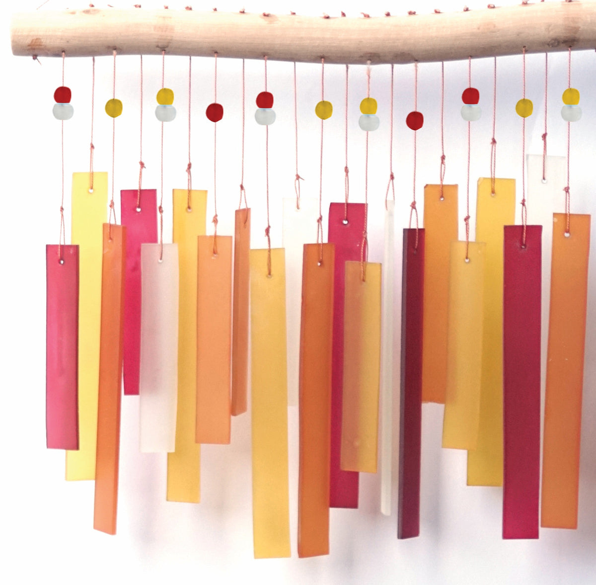 Recto, Tequila Sunrise Sea Glass Wind Chime
