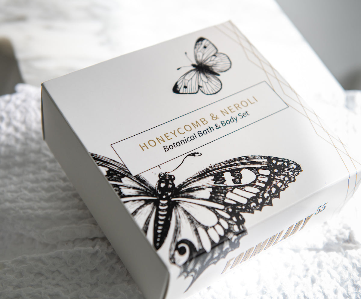 Botanical Bath & Body Gift Set - Honeycomb & Neroli