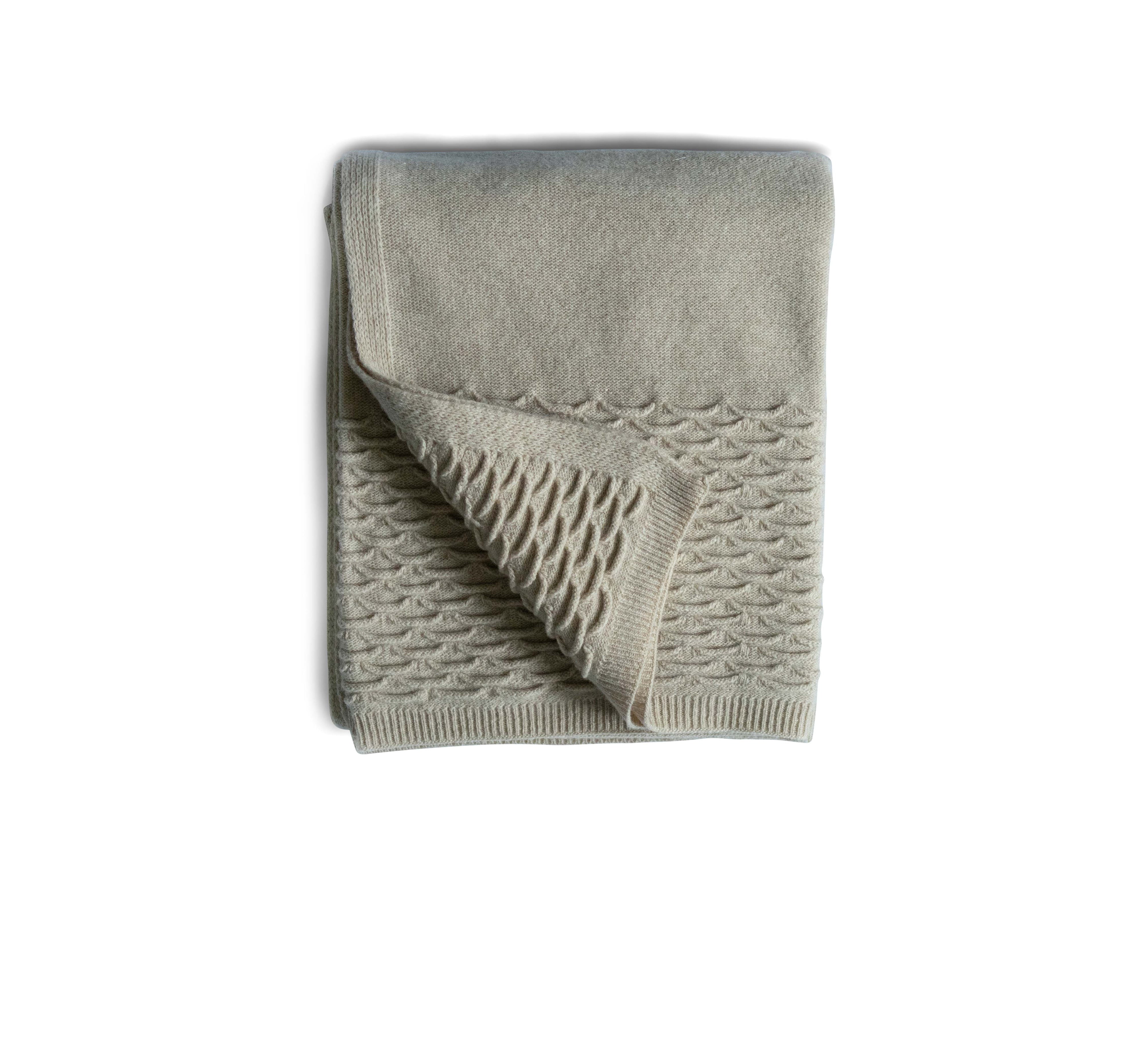 Baby Blanket Knit Scallops