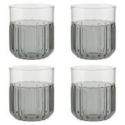 Set of 4 Tumbler 12oz Channel Smoke