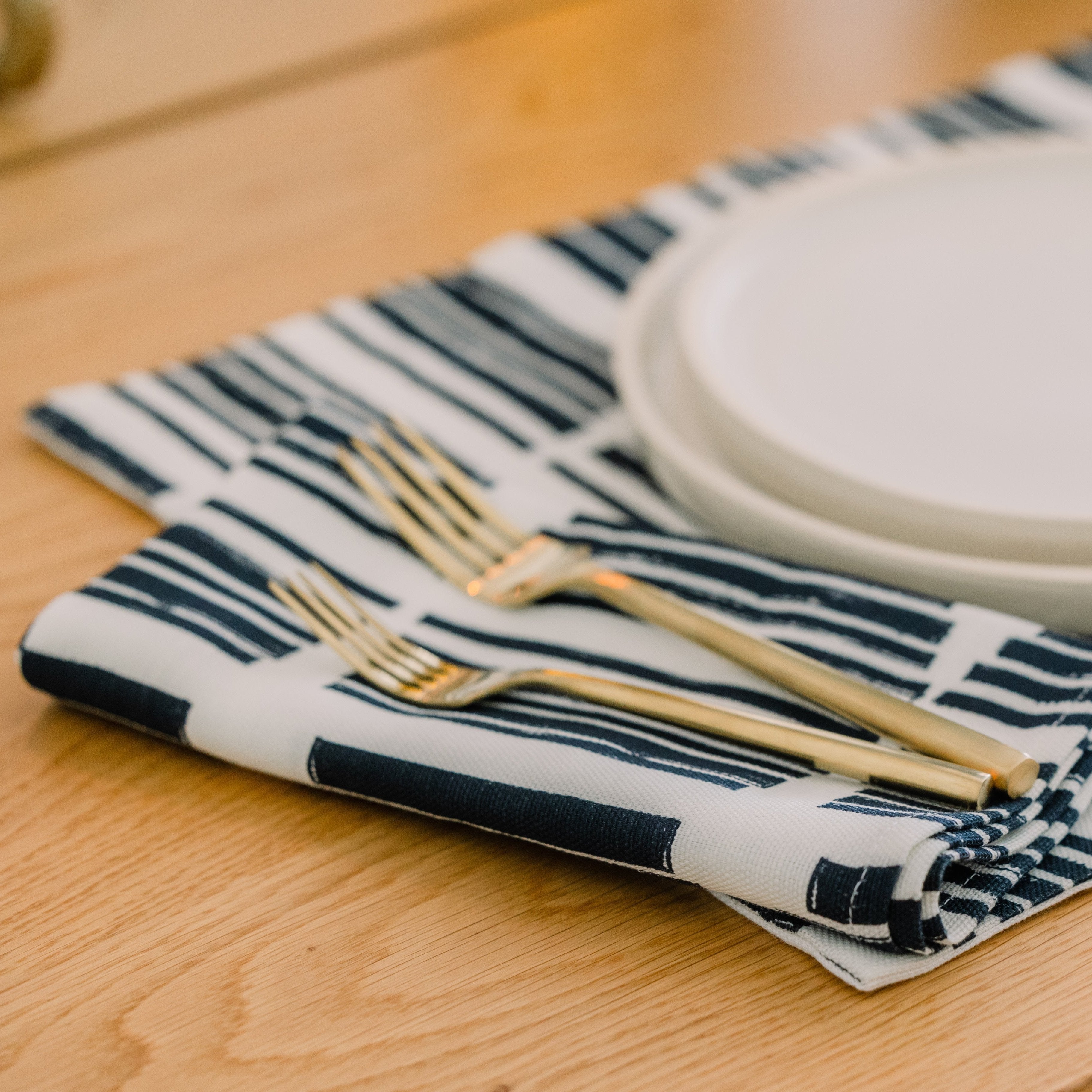 Marguerite in Indigo - Pair of Napkins