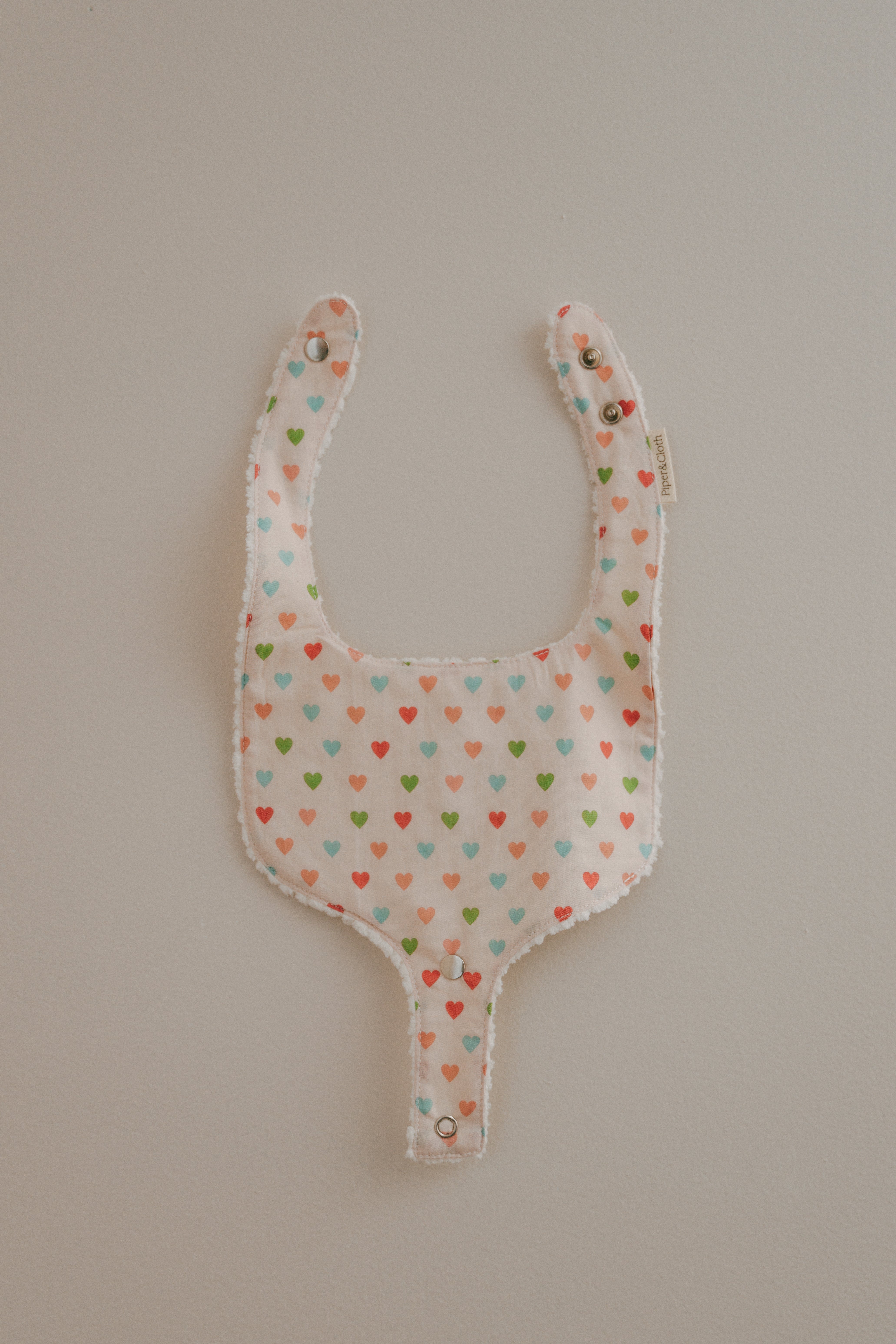 Soothe & Snap Pacifier Bib- Sweetheart Parade