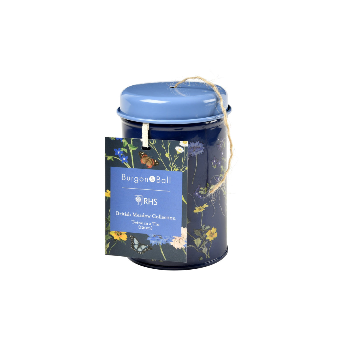 Burgon & Ball® British Meadow Twine in a Tin, RHS Endorsed