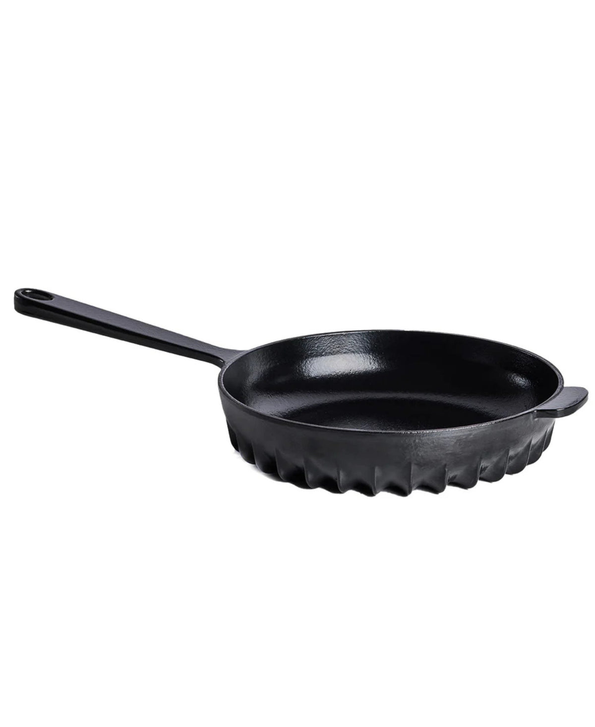 FIREUP Rapid Heat Enameled Cast Iron Caviar Black Frying Pan with Lid, 10 In.