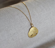 Sand Dollar Necklace - Gold Plated