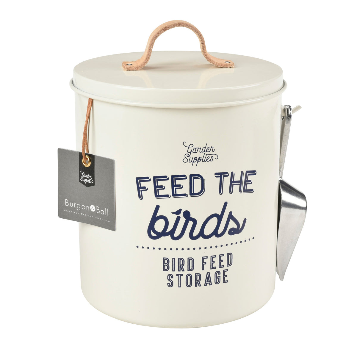Burgon & Ball® Feed the Birds Tin, Stone