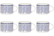 Set of 6 Porcelain Mug 12oz