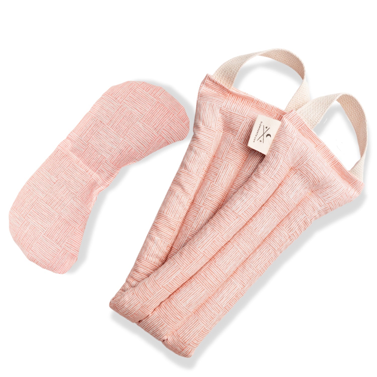 Eye Mask + Neck Wrap Bundle - Pink Pampas