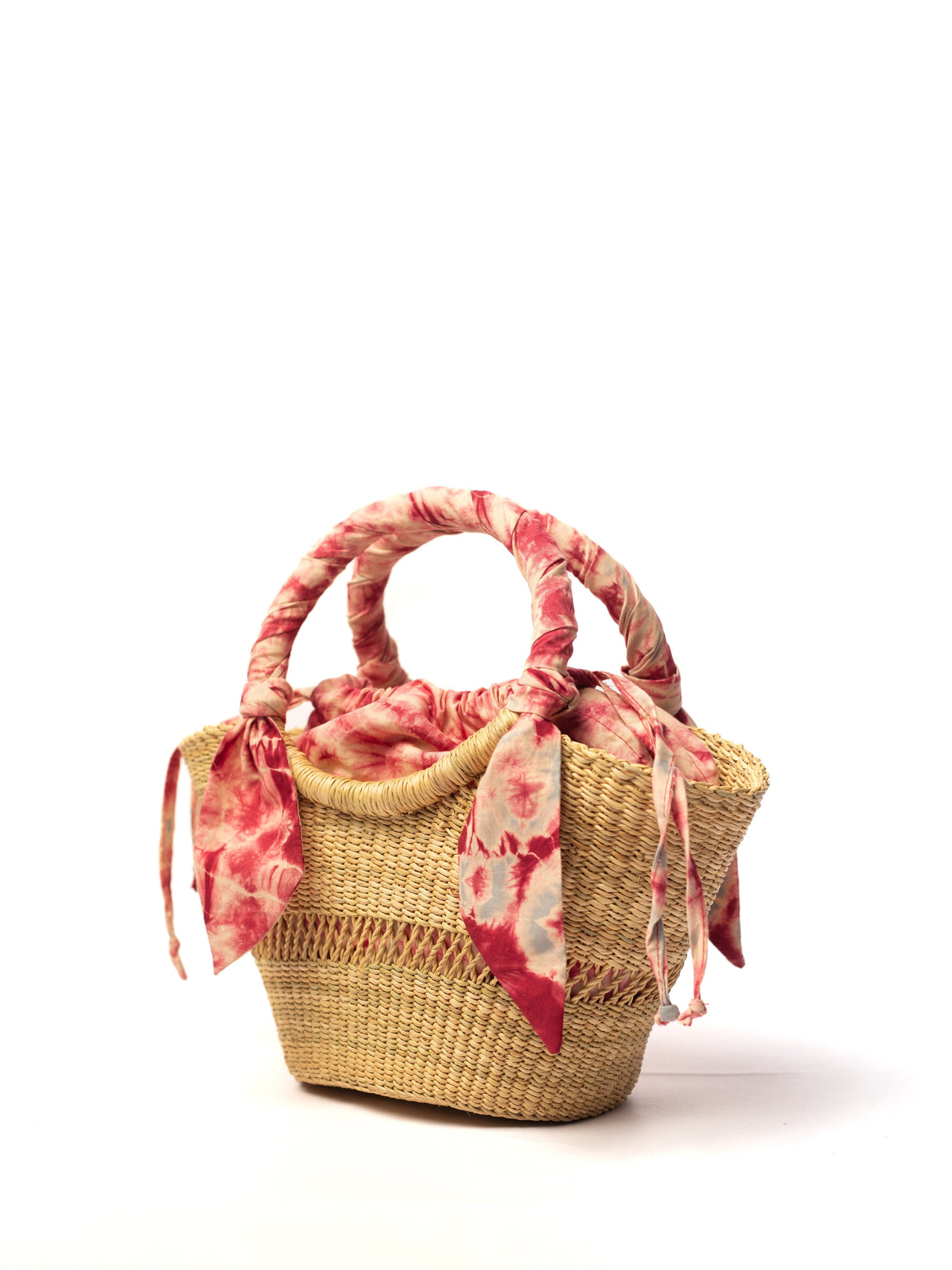Butterfly Bag Small - Light Grey and Red Lining