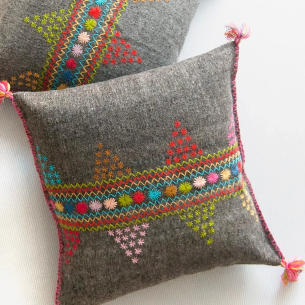 Erika Pillow - Grey/Multicolor (22X22)