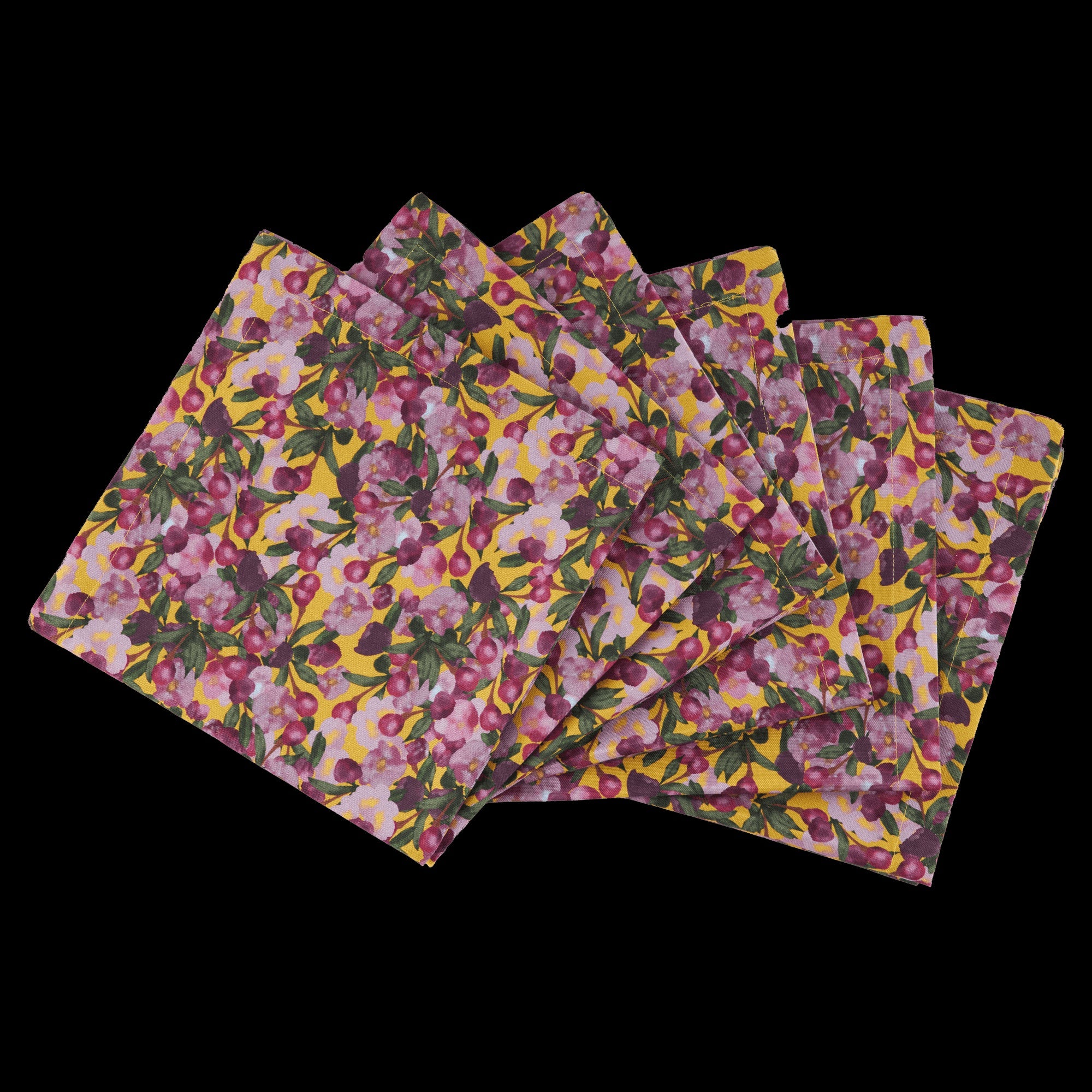 6 Napkins Romance is Dead Yellow