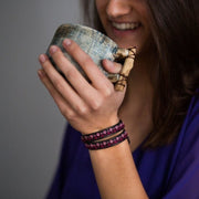 Pre-Order Rana Choker / Wrap Bracelet - Rose