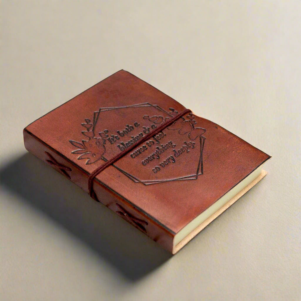 "Feel Deeply" Leather Journal