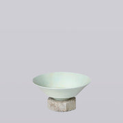 Celadon Porcelain Large Peony Conical Bowl