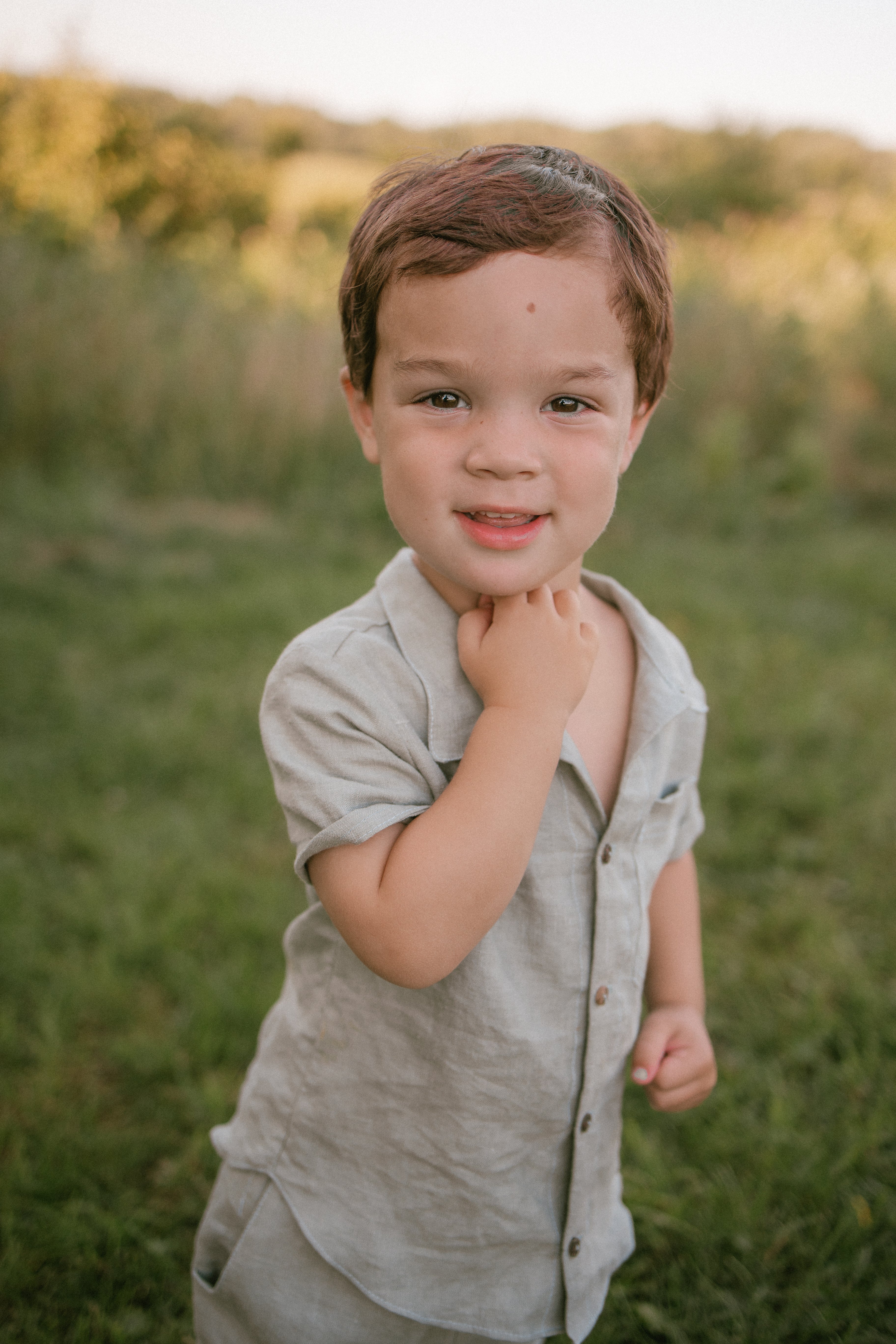 Carter Linen Pant Set- Sage Green