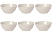 Set of 6 Bowl Soup 5.5" Aquarius Oyster