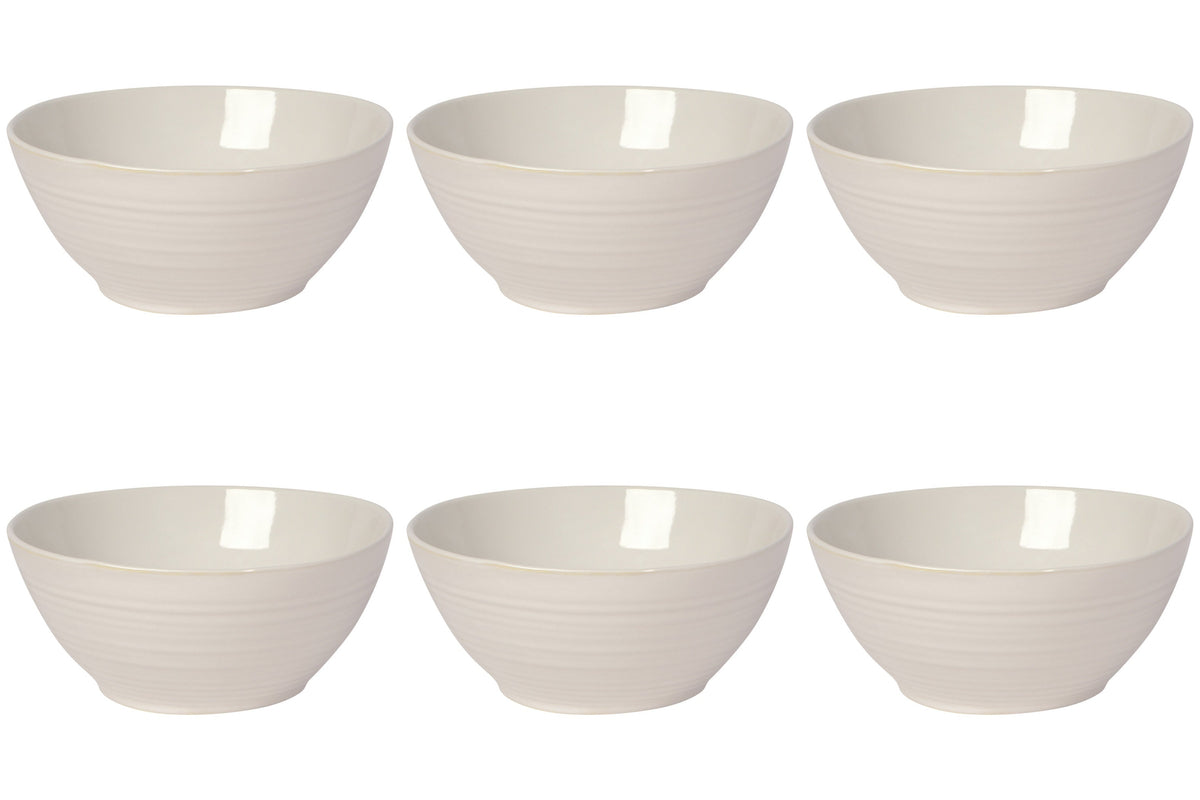 Set of 6 Bowl Soup 5.5" Aquarius Oyster
