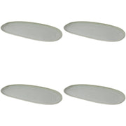 Set of 4 Oval Platter 15" Aquarius Sage