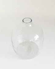 Hebron Hammered Glass Vase - Clear