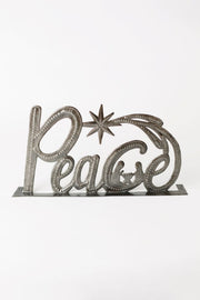Peace Standing Metal Art