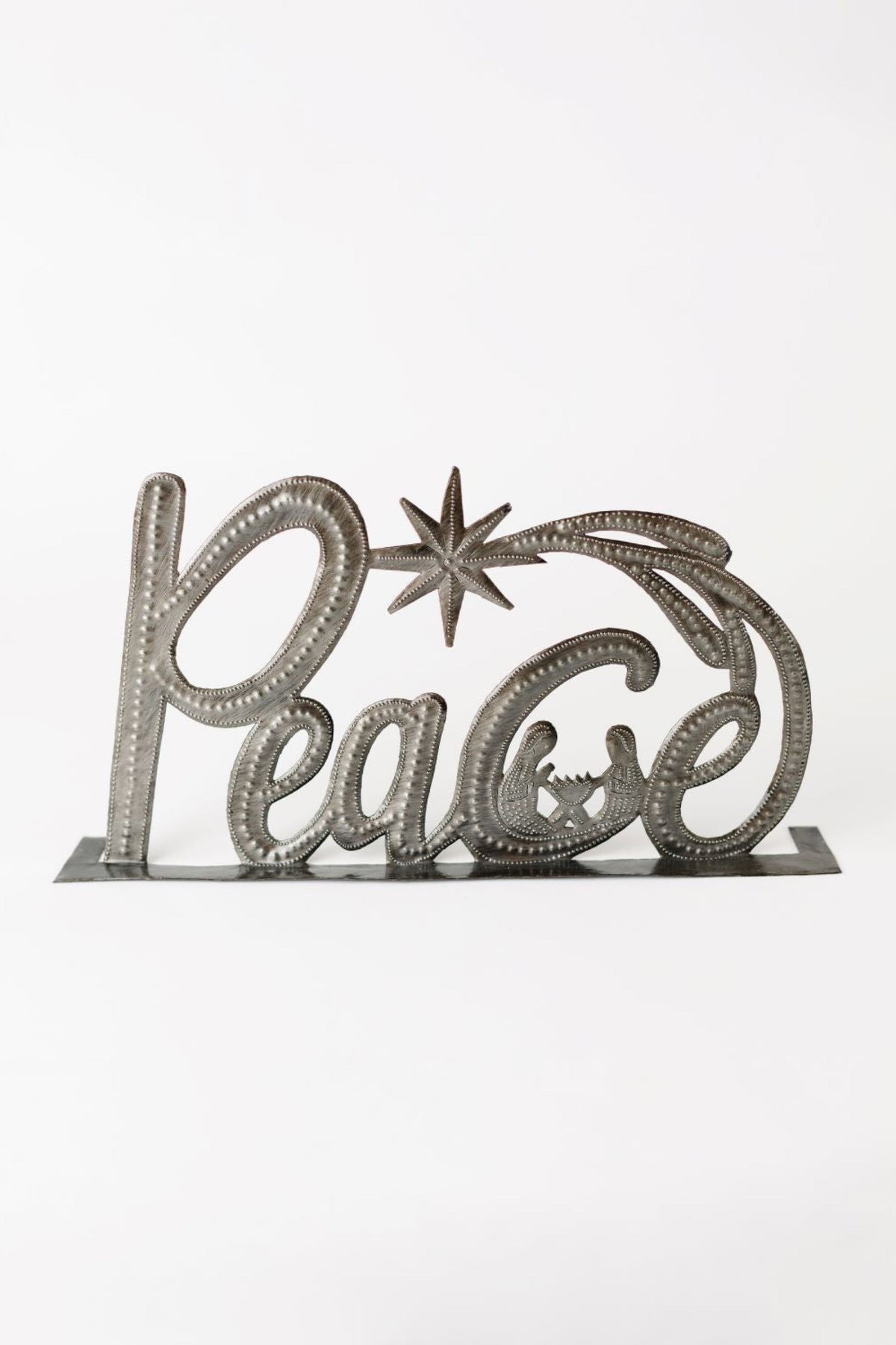 Peace Standing Metal Art