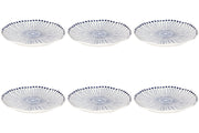 Set of 6 Sprout Stamped Plate 10 inch