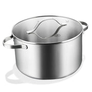 BE | LIVING - Essential Series - 8 qt / 26 cm Stock Pot with lid - Triply Stainless Steel