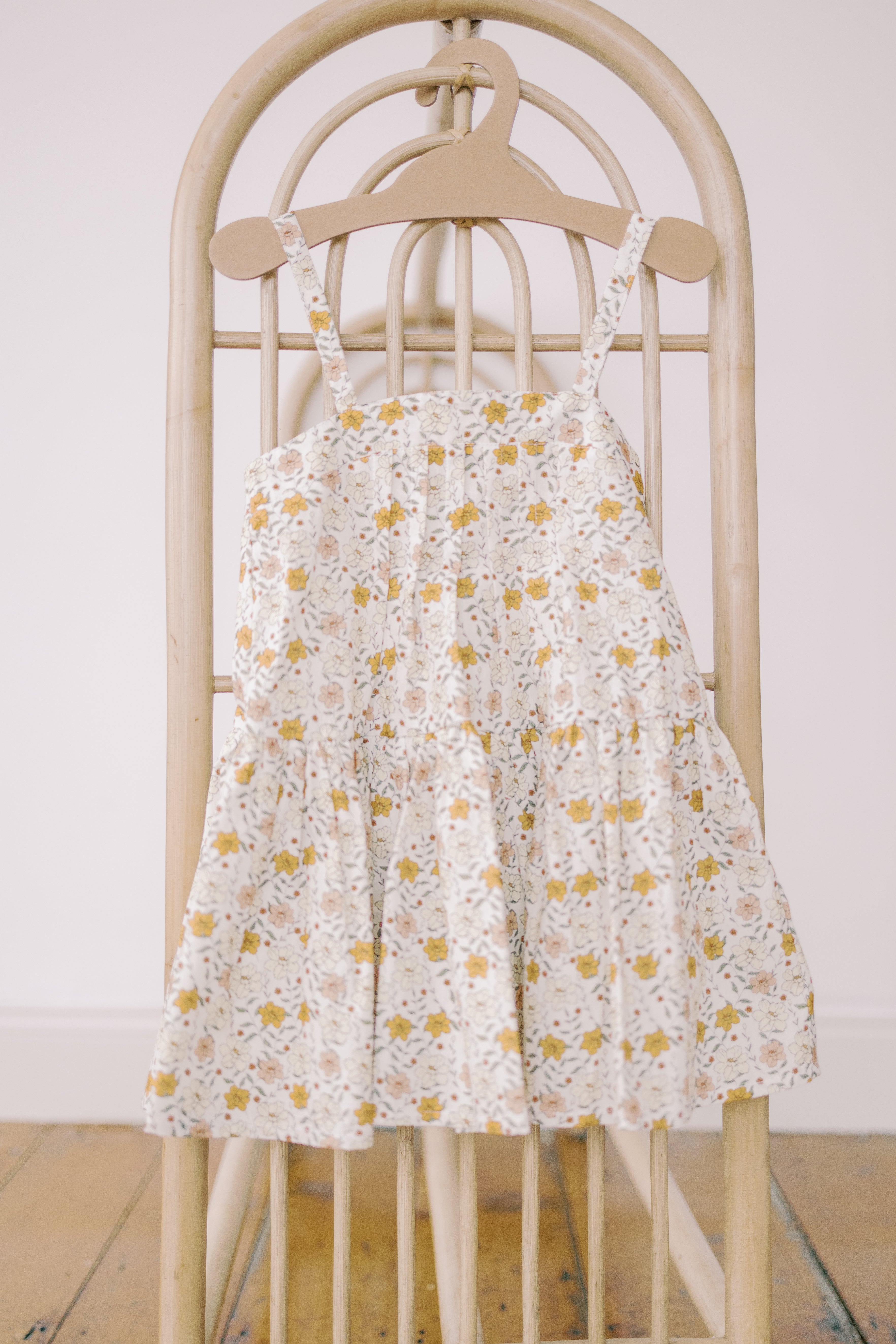 Hikari Pintuck Dress- Marigold Dawn