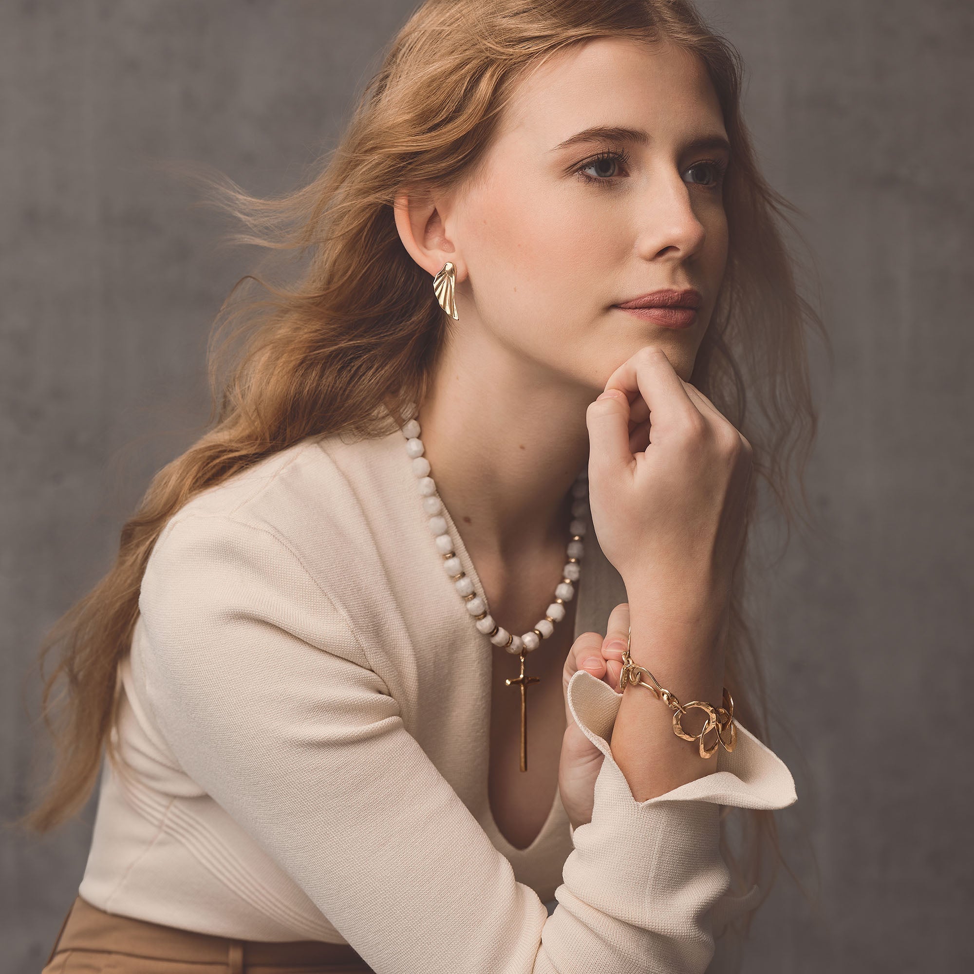 Ania Bronze Earrings