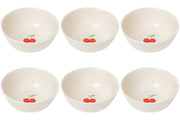 Set of 6 Bowl Petite Motif Cherry
