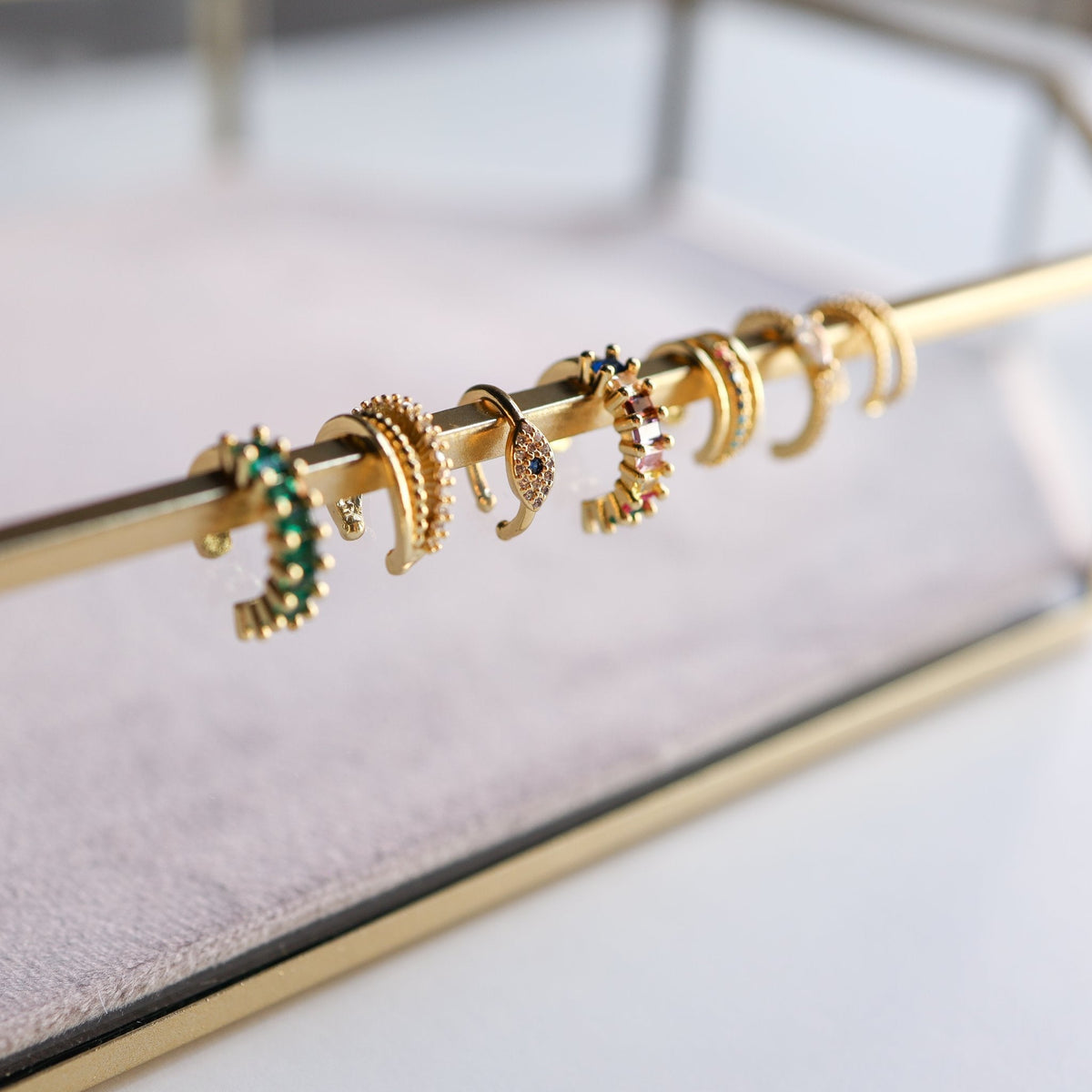 Ear Cuff 3 Row Crystal