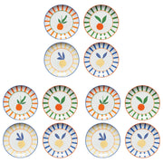 Set of12 Appie Plates Citrus Burst