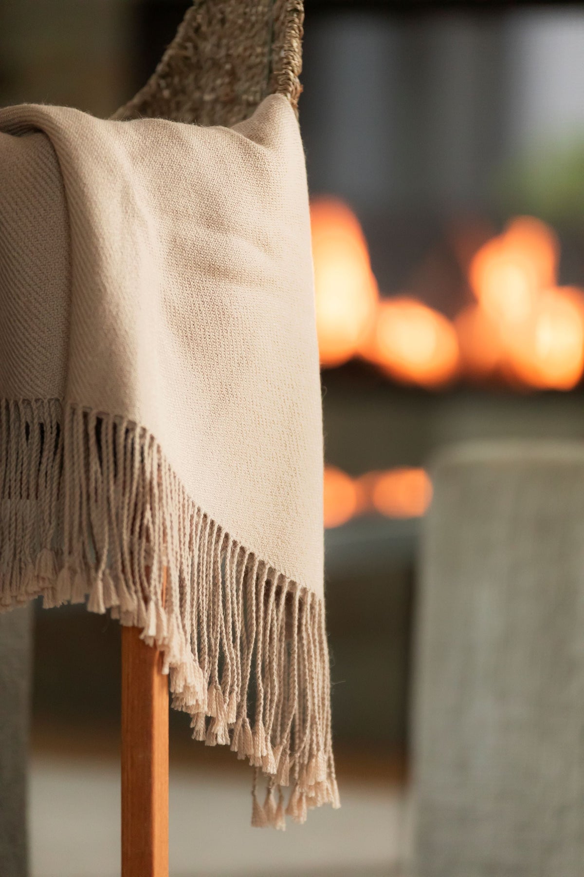 Wasi Collection - Undyed Camel Baby Alpaca Throw