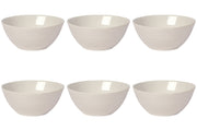 Set of 6 Dessert Bowl 4.5" Aquarius Oyster