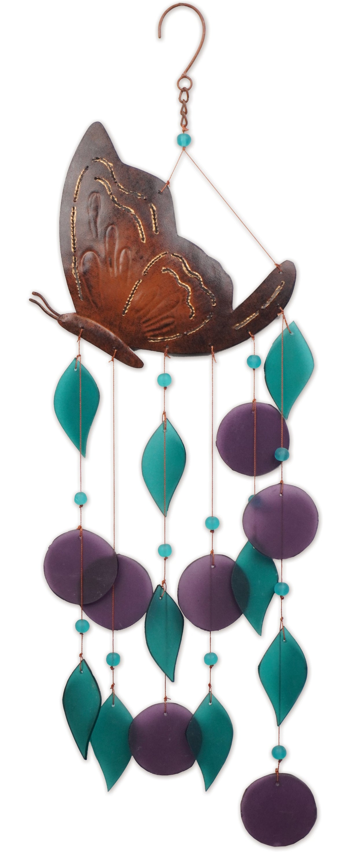 Butterfly Sea glass Chime